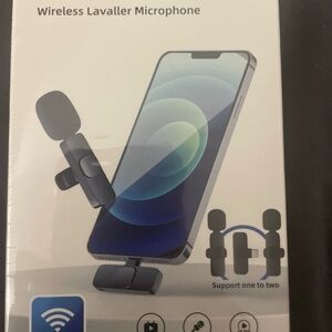 Black Wireless microphone for phone